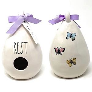 NWT Rae Dunn ~ REST Teardrop Birdhouse 🦋